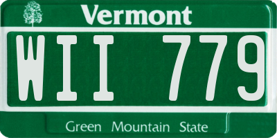 VT license plate WII779