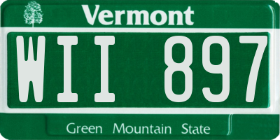 VT license plate WII897