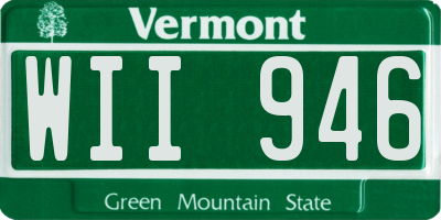 VT license plate WII946