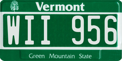 VT license plate WII956