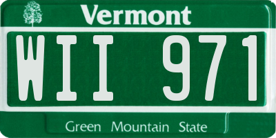 VT license plate WII971