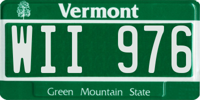 VT license plate WII976