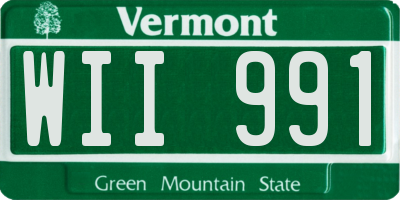 VT license plate WII991