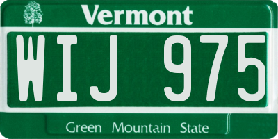 VT license plate WIJ975