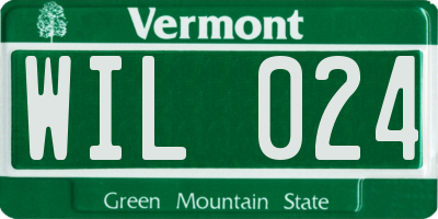 VT license plate WIL024