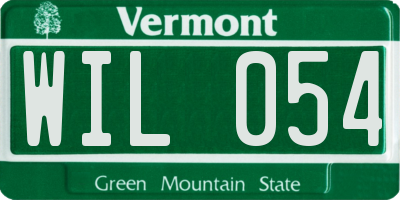 VT license plate WIL054