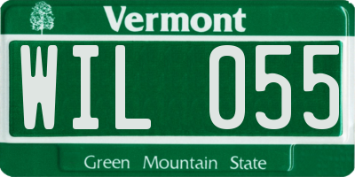 VT license plate WIL055