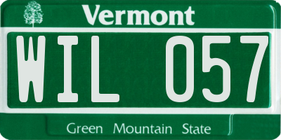 VT license plate WIL057