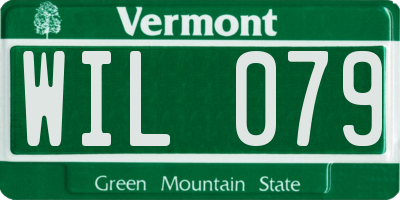 VT license plate WIL079