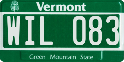 VT license plate WIL083