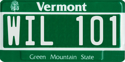 VT license plate WIL101