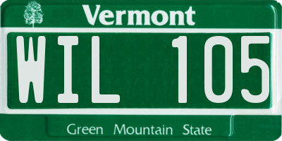 VT license plate WIL105