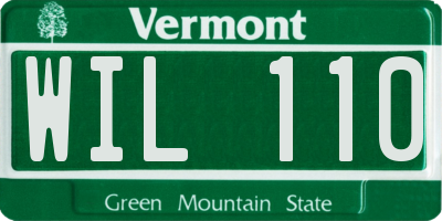 VT license plate WIL110