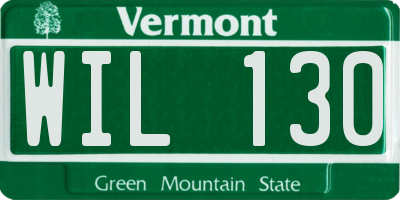 VT license plate WIL130