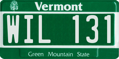 VT license plate WIL131