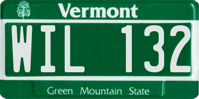 VT license plate WIL132