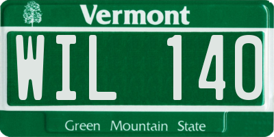 VT license plate WIL140