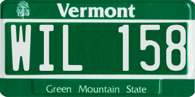 VT license plate WIL158
