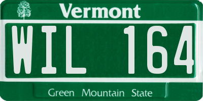 VT license plate WIL164