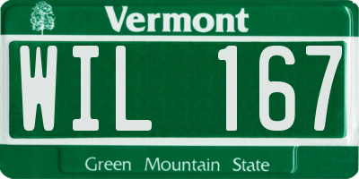 VT license plate WIL167