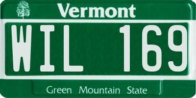 VT license plate WIL169