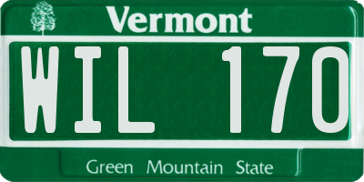 VT license plate WIL170