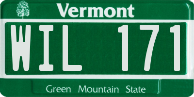 VT license plate WIL171