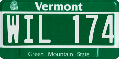 VT license plate WIL174