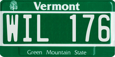 VT license plate WIL176