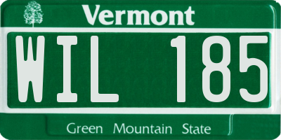 VT license plate WIL185