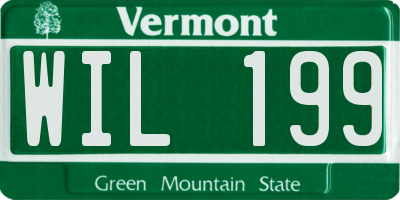VT license plate WIL199