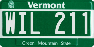 VT license plate WIL211