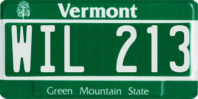 VT license plate WIL213