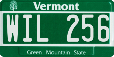 VT license plate WIL256