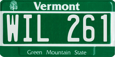 VT license plate WIL261