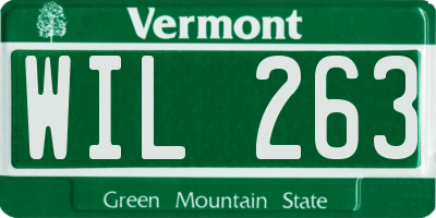 VT license plate WIL263