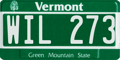 VT license plate WIL273
