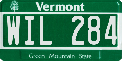 VT license plate WIL284