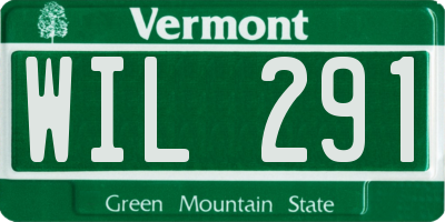 VT license plate WIL291