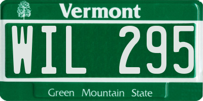VT license plate WIL295