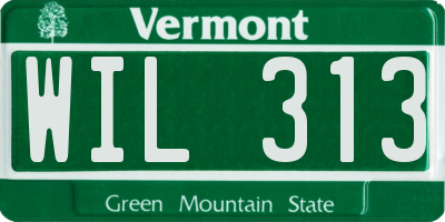 VT license plate WIL313