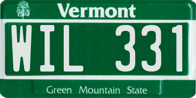 VT license plate WIL331