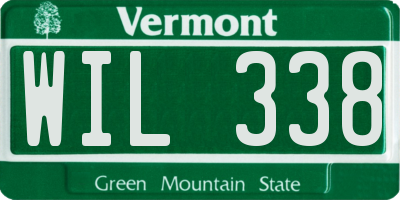 VT license plate WIL338