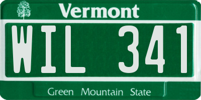 VT license plate WIL341