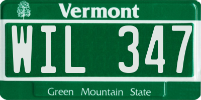 VT license plate WIL347