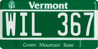 VT license plate WIL367