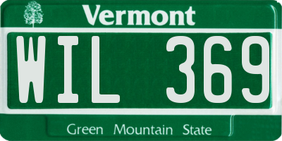 VT license plate WIL369