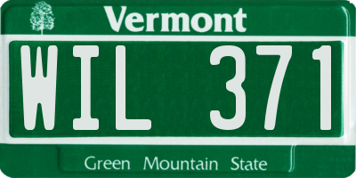 VT license plate WIL371