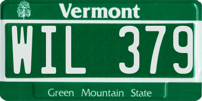 VT license plate WIL379