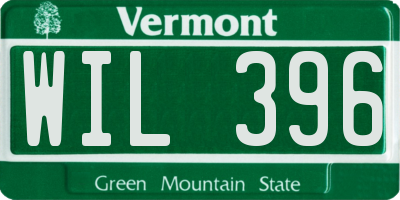 VT license plate WIL396